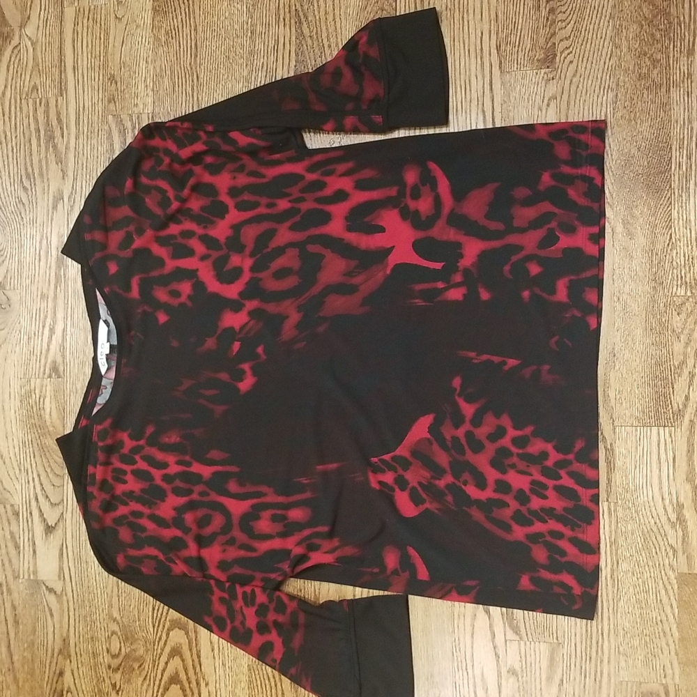 (S) Cleo Soft Animal Wildside Flattering Layers Office Night Out Leopard Print